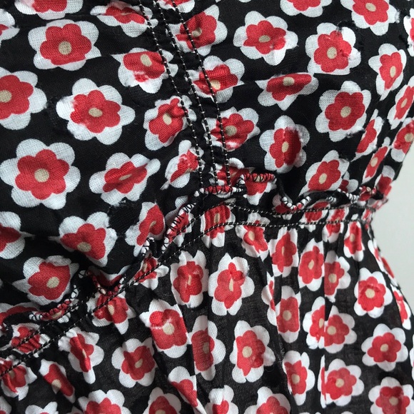 Max Studio SS floral top M empire waist - Picture 8 of 8